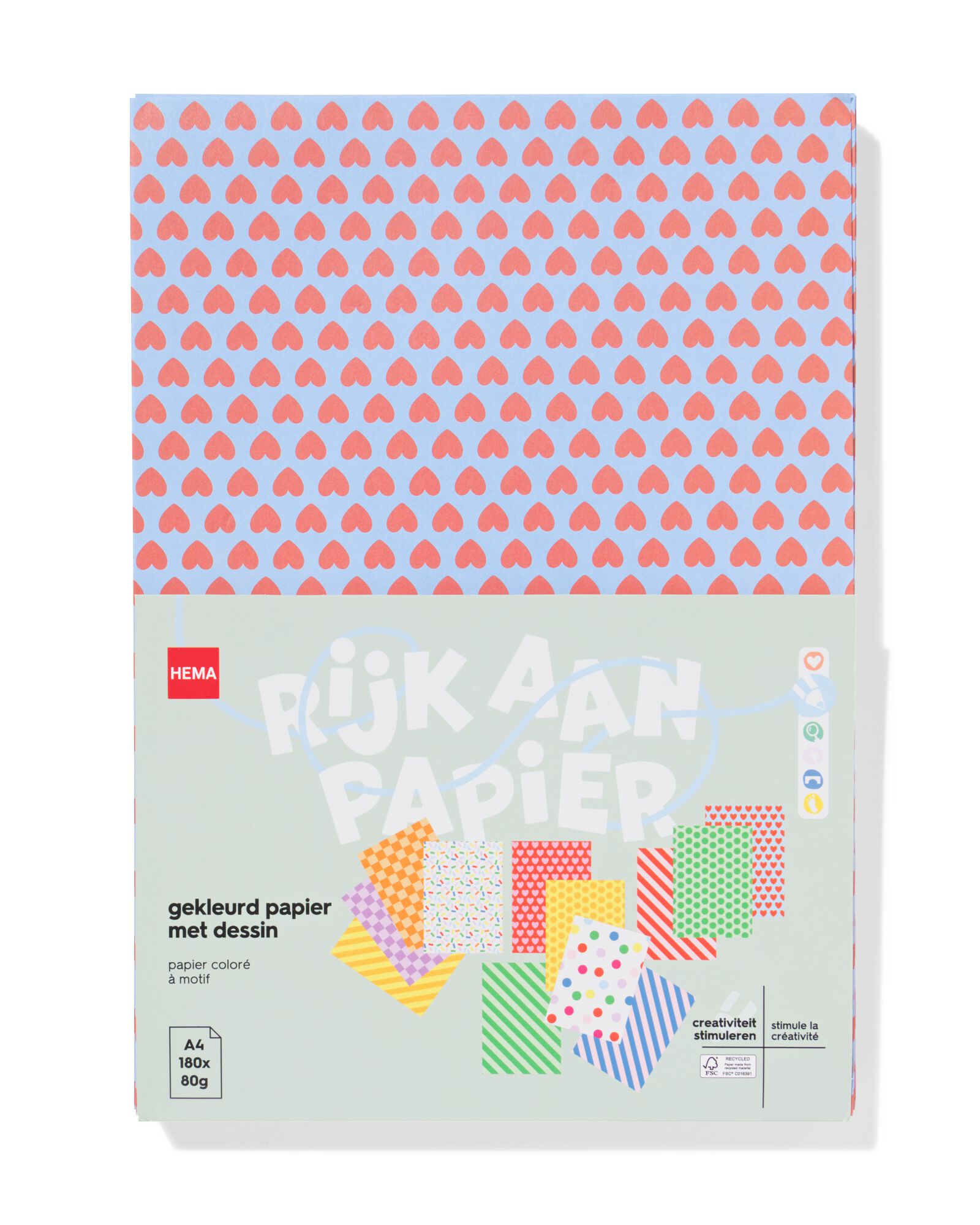 Designpapier A4 &ndash; 24 Blatt - 15900455 - HEMA