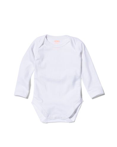 body &ndash; coton biologique stretch - 2 pi&egrave;ces blanc blanc - 1000005204 - HEMA