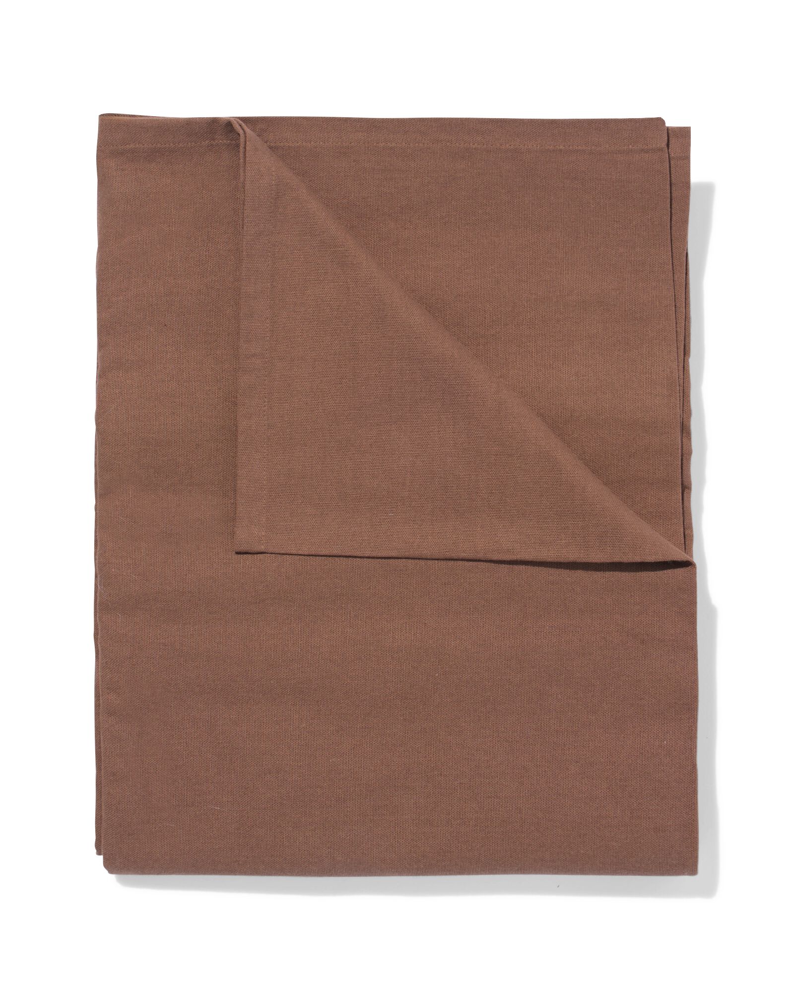 Tischdecke 140 x 240 cm Baumwolle dunkelbraun - 5300163 - HEMA