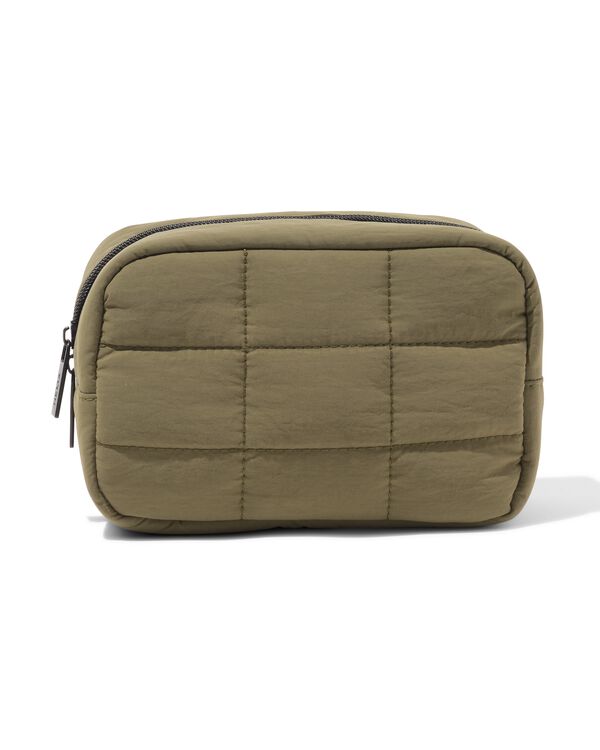 trousse de toilette 12x18cm vert fonc&eacute; - 11890752 - HEMA