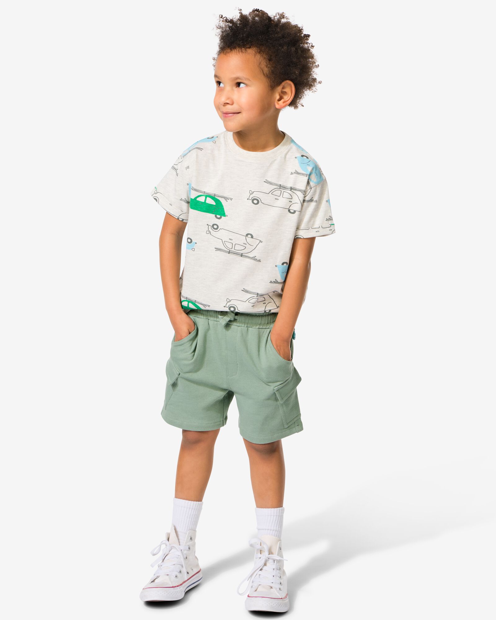 sweatshort cargo enfant vert - 30793202GREEN - HEMA