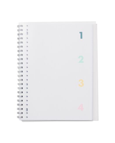 4-in-1-Collegeblock, DIN A4, liniert - 14100177 - HEMA