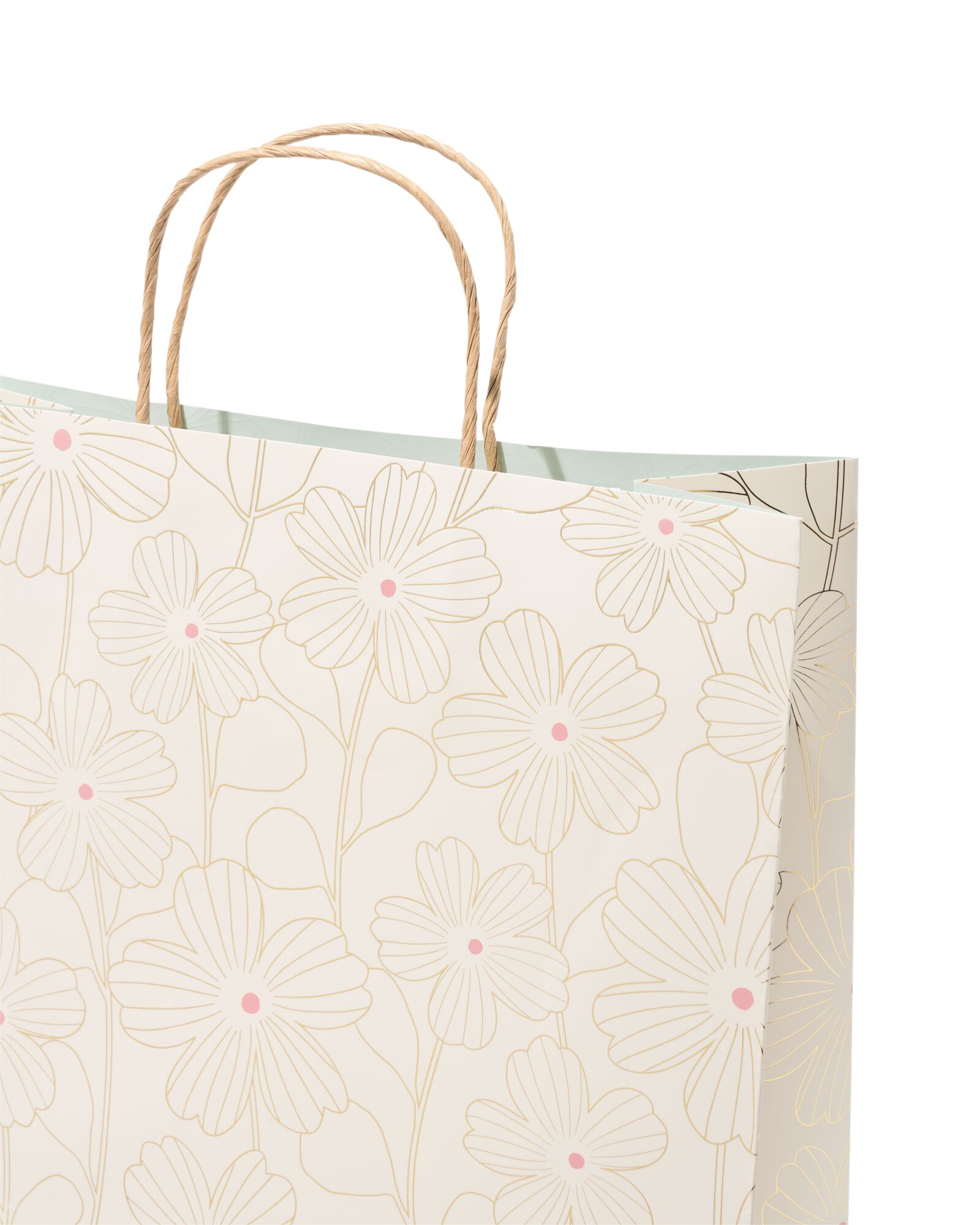 sac cadeau XL 45x28cm fleurs - 14700221 - HEMA