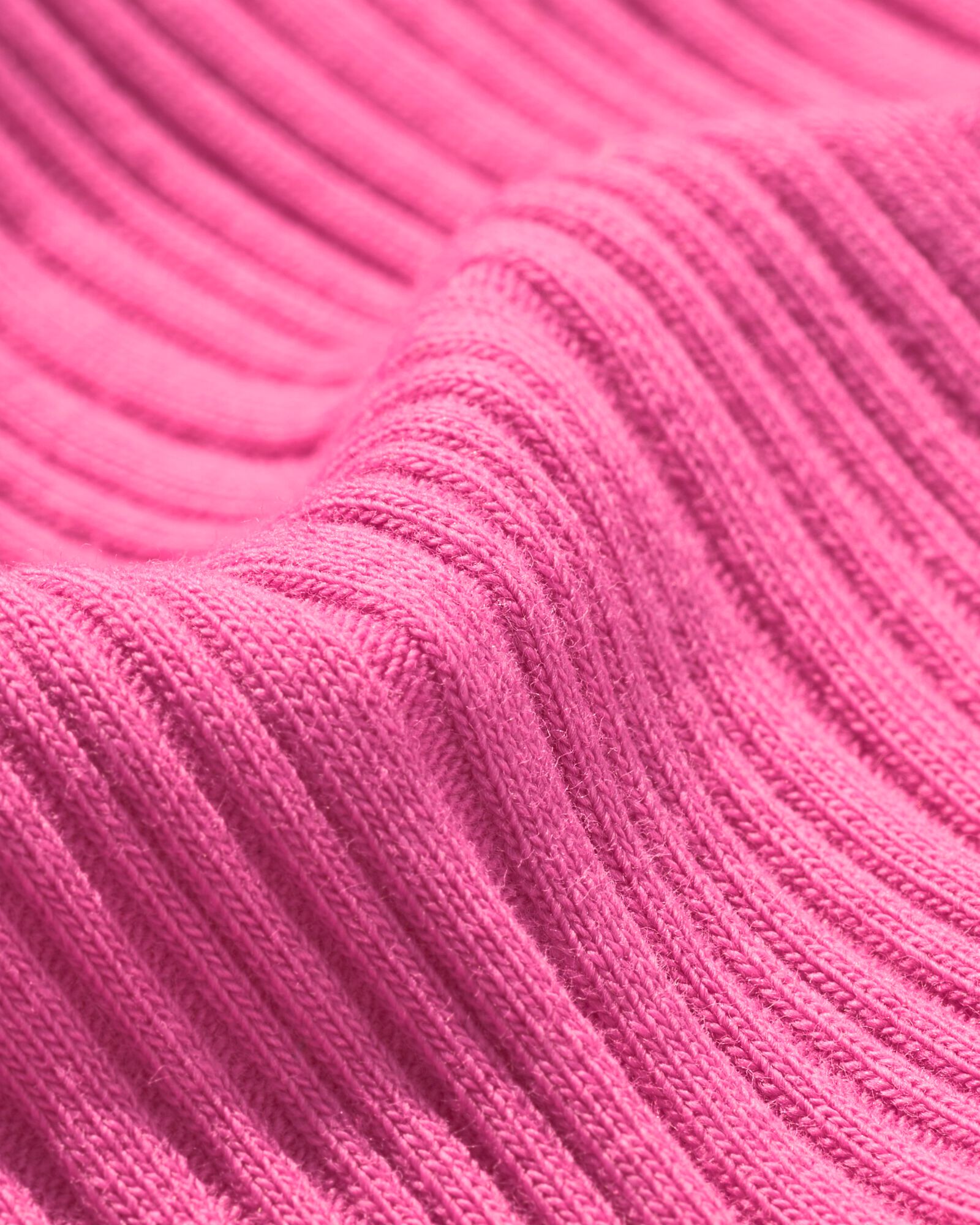 kinderjurk A-lijn rib donkerroze donkerroze - 30849117DARKPINK - HEMA