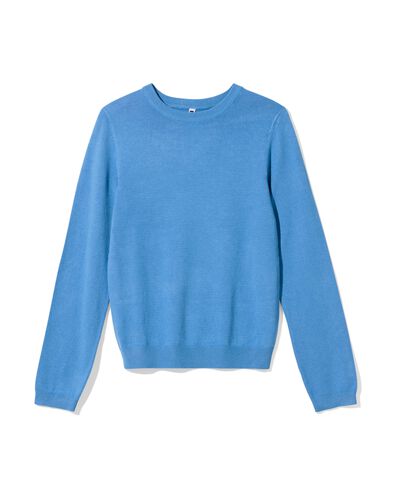 damestrui Lila fijngebreid blauw - 36207160BLUE - HEMA