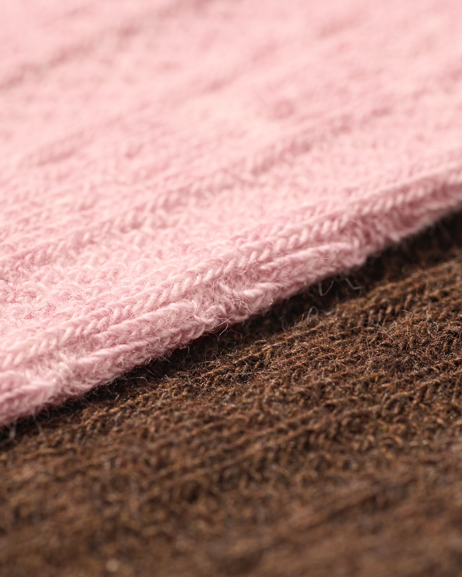 collants fille maille torsad&eacute;e 2 paires marron - 4310520BROWN - HEMA