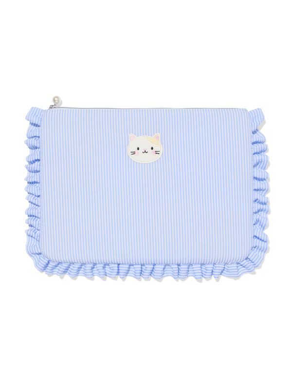 pochette pour ordinateur portable 41,8x29,5 cm rayures volants imprim&eacute; chat - 60101110 - HEMA