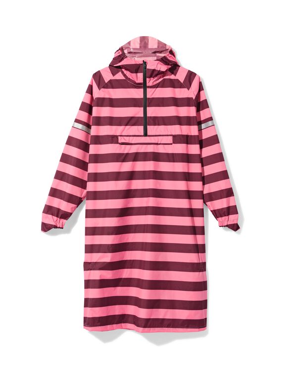 regenponcho voor volwassenen strepen roze roze - 34460005PINK - HEMA