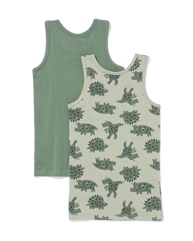 Kinderhemdchen &ndash; 2 St&uuml;ck gr&uuml;n gr&uuml;n - 19200440GREEN - HEMA