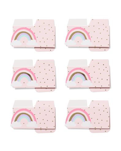 bo&icirc;tes cadeaux pliantes 13x12,5x2cm papier princesse - 6 pi&egrave;ces - 14700693 - HEMA
