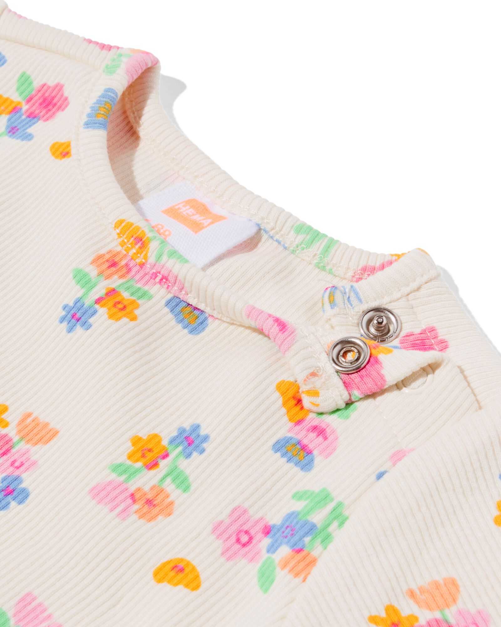 t-shirts b&eacute;b&eacute; c&ocirc;tel&eacute;s fleurs - lot de 2 violet violet - 33066370PURPLE - HEMA