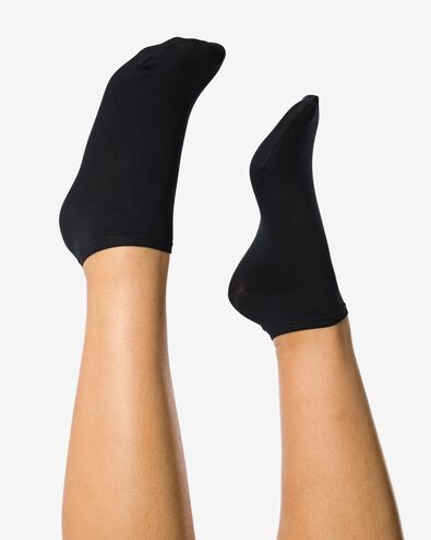 2 paires de mini-chaussettes noir 35/38 - 4037711 - HEMA