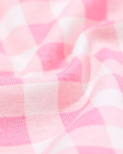 Damen-Kurz-Pyjama aus Jersey, kariert rosa rosa - 23401515PINK - HEMA