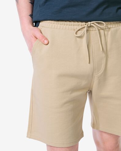 short sweat coupe droite homme beige beige - 2109970BEIGE - HEMA