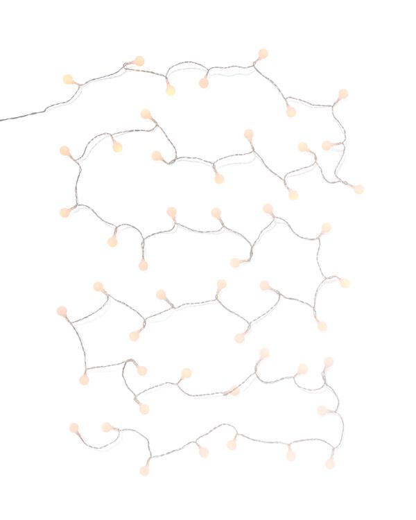 guirlande lumineuse 5,1 m avec 50 LED boules pour l'intérieur - 25550020 - HEMA