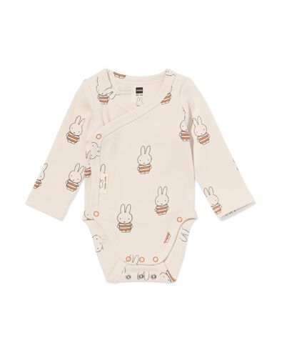 Mitwachsender Miffy-Wickelbody aus Ripp mit Strech ecru ecru - 33410020ECRU - HEMA