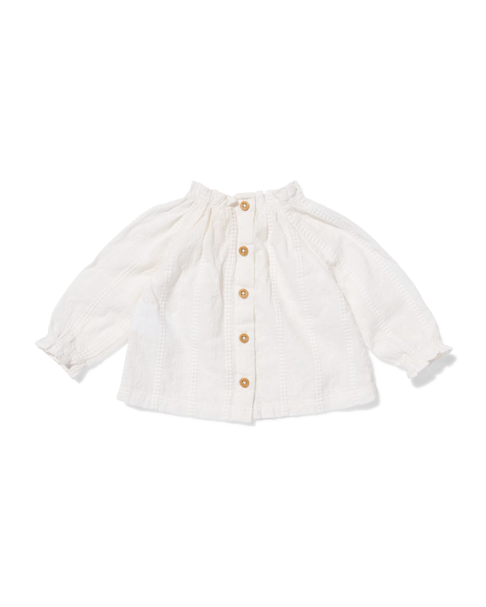 Baby-T-Shirt mit Stickerei eierschalenfarben eierschalenfarben - 33453920OFFWHITE - HEMA