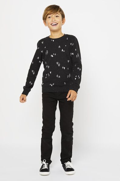 Kinder-Sweatshirt, Bäume schwarz schwarz - 1000021905 - HEMA