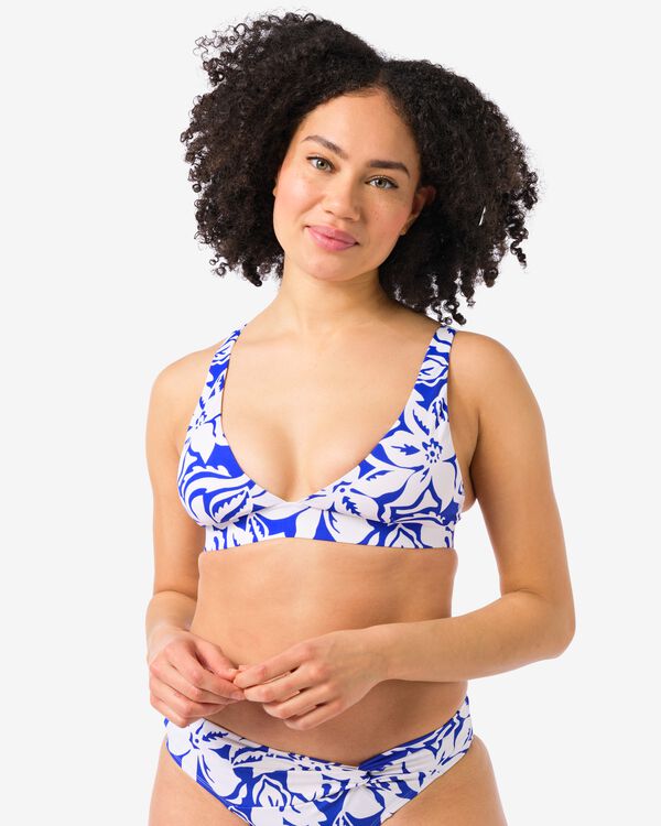 haut de bikini triangle femme bleu bleu - 22351760BLUE - HEMA