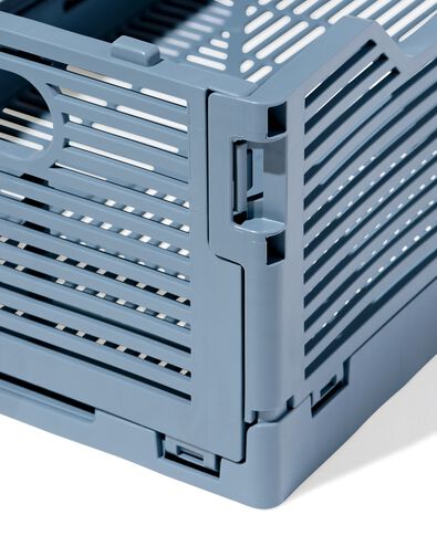 caisse pliable à lettres recyclée bleu foncé S  20 x 30 x 11,5 - 39811087 - HEMA