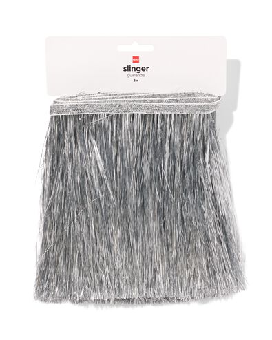 slinger 3m franjes zilver - 14250218 - HEMA