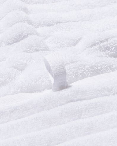 petite serviette 30x55 qualité épaisse tissu relief blanc blanc petite serviette - 5200193 - HEMA
