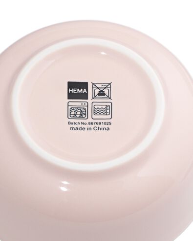 bol ⌀11x4,7cm KNAP new bone rose - 9650315 - HEMA