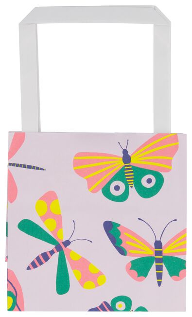 6er-Pack Geschenktaschen, 7 x 13 x 13 cm, Schmetterlinge - 14700477 - HEMA