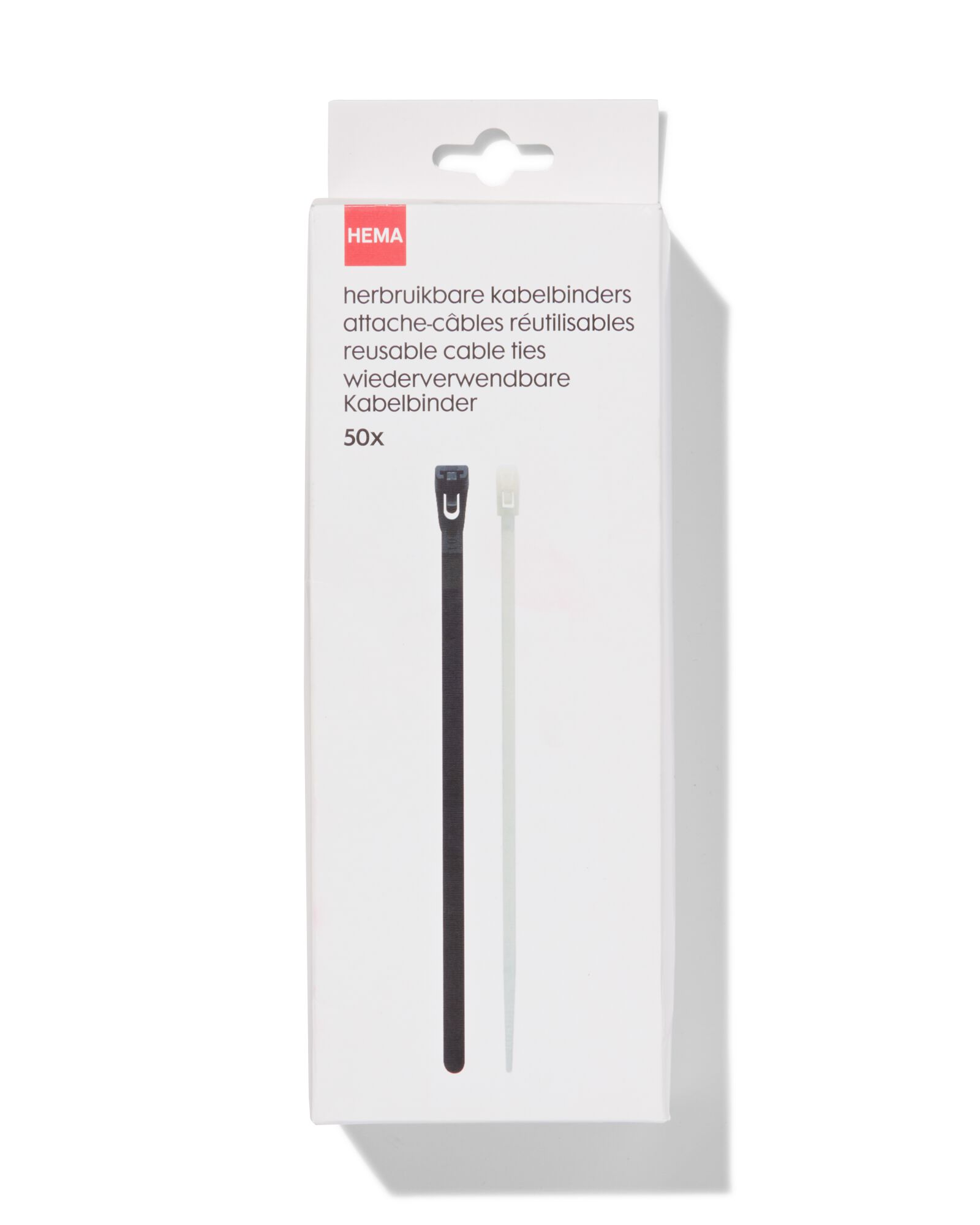 herbruikbare kabelbinders - 50 stuks - 81010022 - HEMA