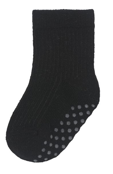 5 paires de chaussettes b&eacute;b&eacute; avec coton gris gris - 1000028755 - HEMA