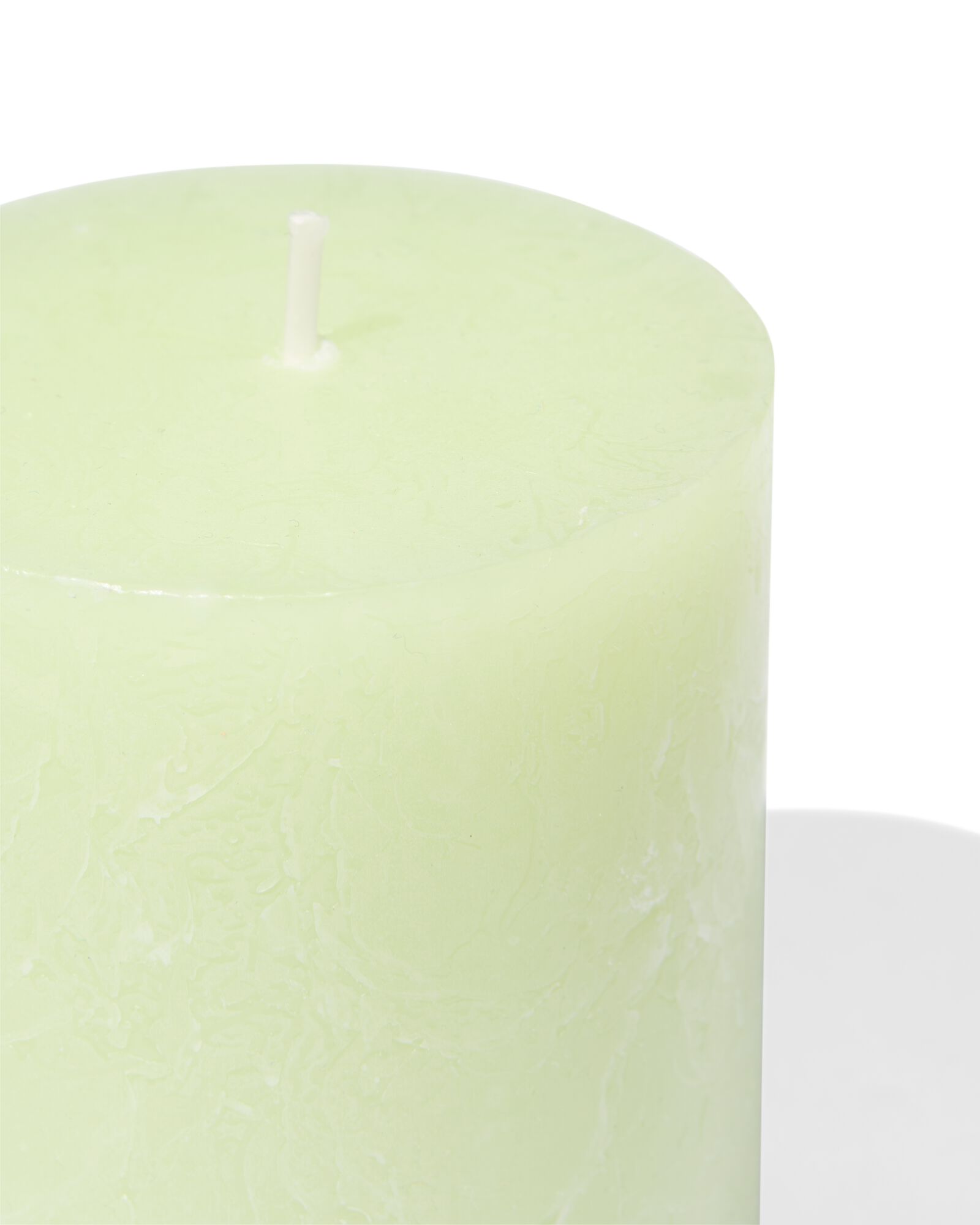 bougies rustiques vert menthe 7 x 8 - 13504008 - HEMA