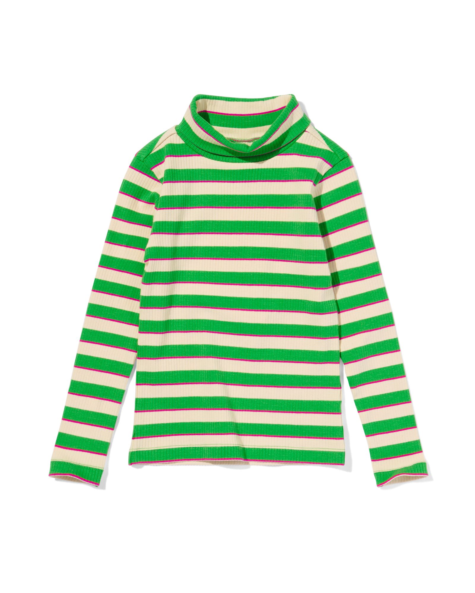 t-shirt enfant avec col vert vert - 30806107GREEN - HEMA