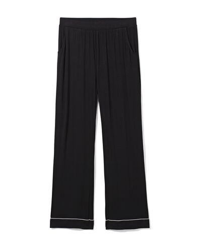 pantalon de pyjama femme viscose noir noir - 23430220BLACK - HEMA