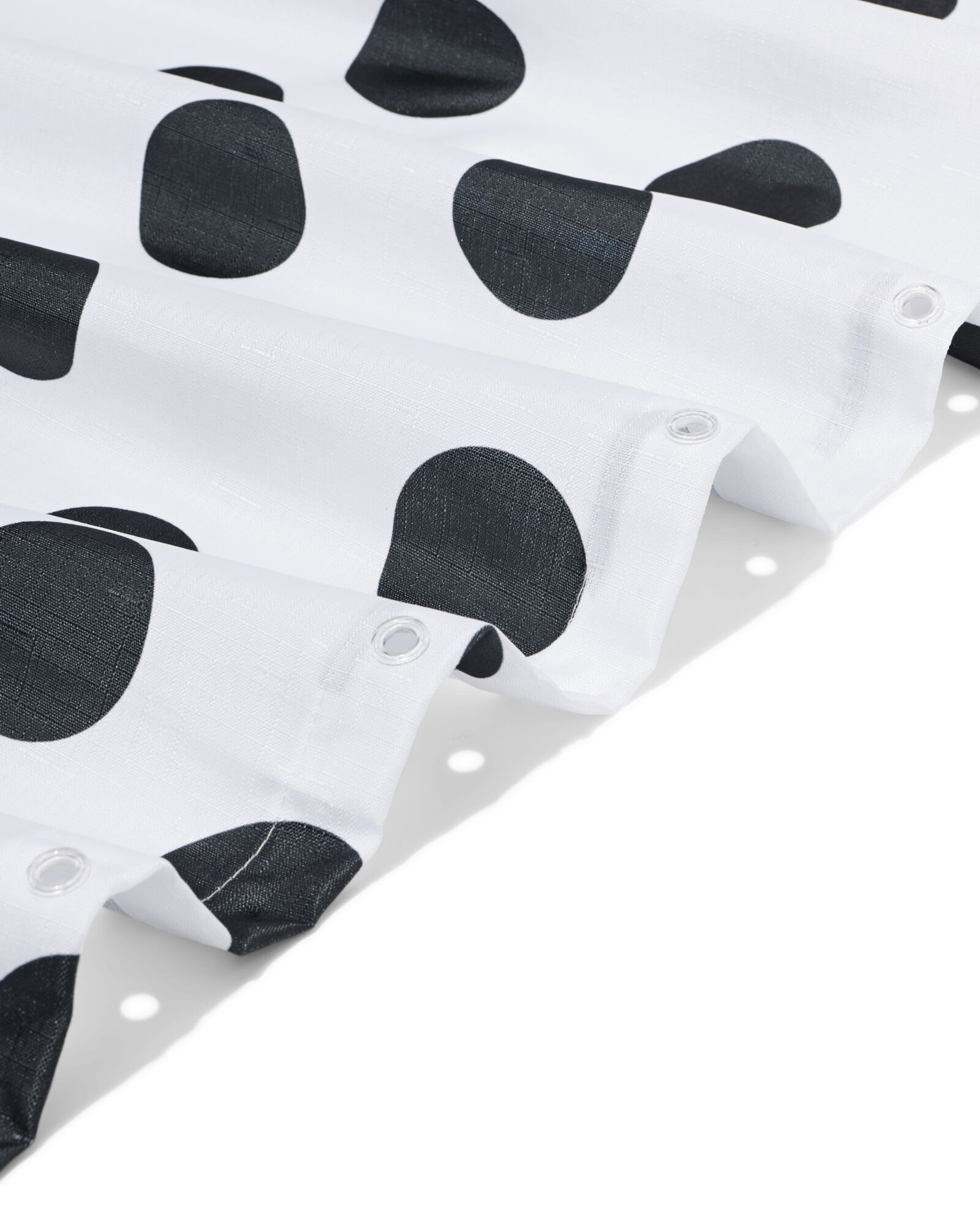 rideau de douche 180x200cm pois noir - 80330057 - HEMA