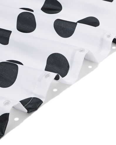 rideau de douche 180x200cm pois noir - 80330057 - HEMA