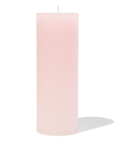 rustieke kaarsen roze 7 x 19 - 13504109 - HEMA