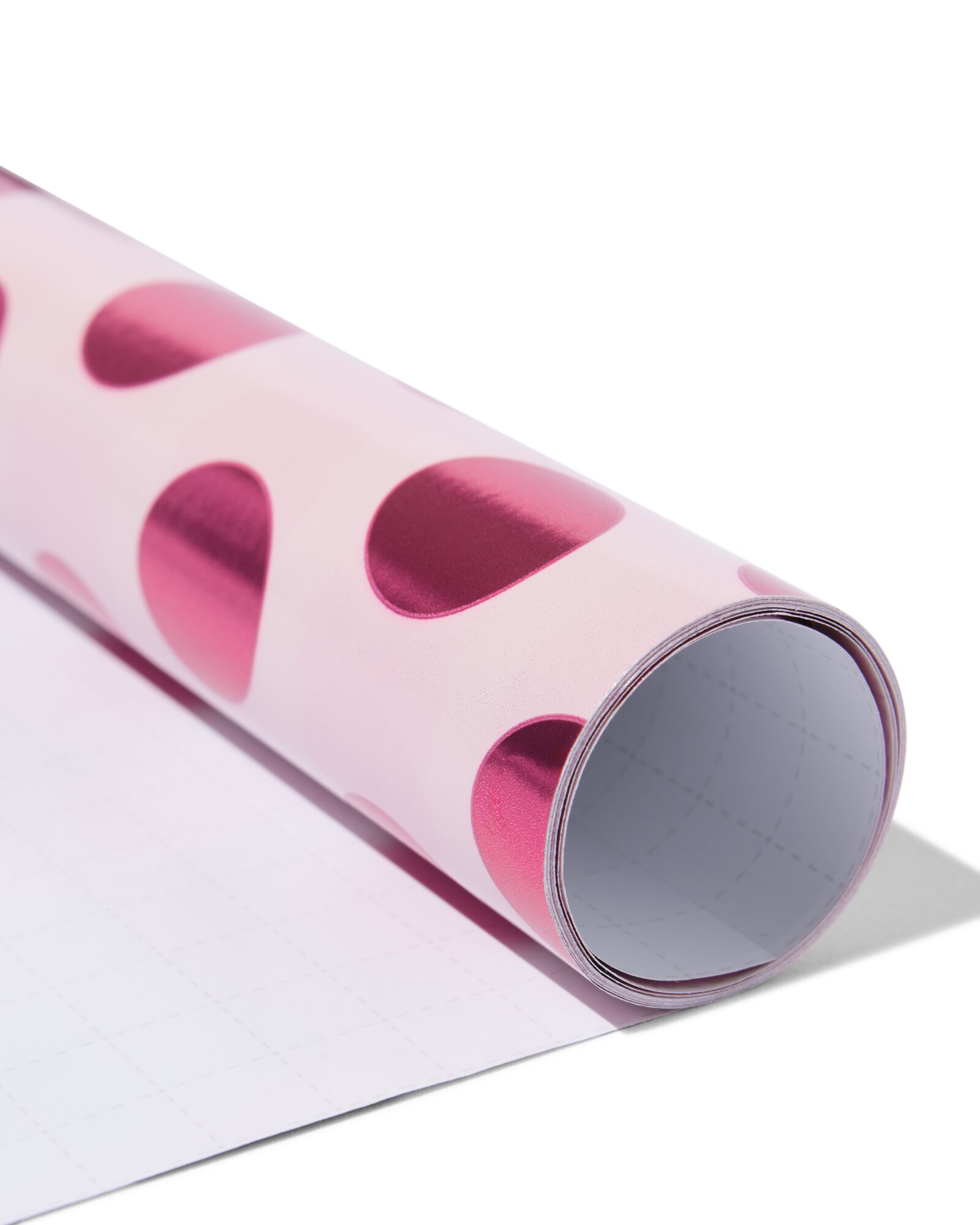 papier cadeau 200x70cm pois rose - 14701195 - HEMA