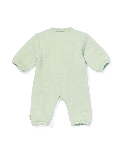 newborn jumpsuit padded mintgroen 74 - 33479615 - HEMA