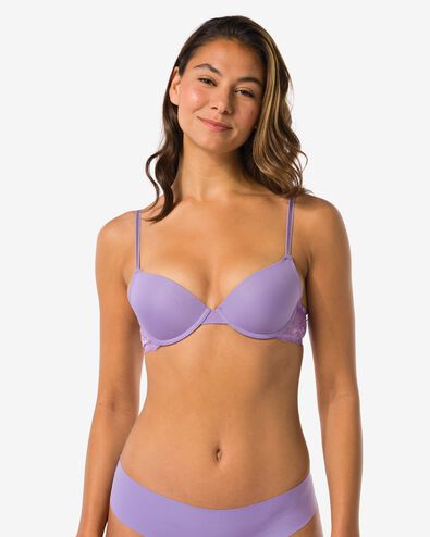 push-up bh met beugel lichtpaars - 21801108LIGHTPURPLE - HEMA