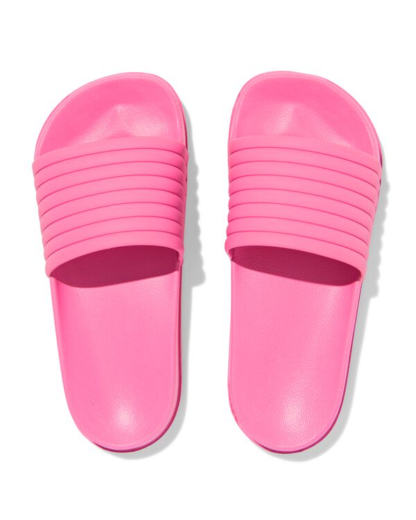 Kinderslipper rosa knallrosa knallrosa - 18400290BRIGHTPINK - HEMA