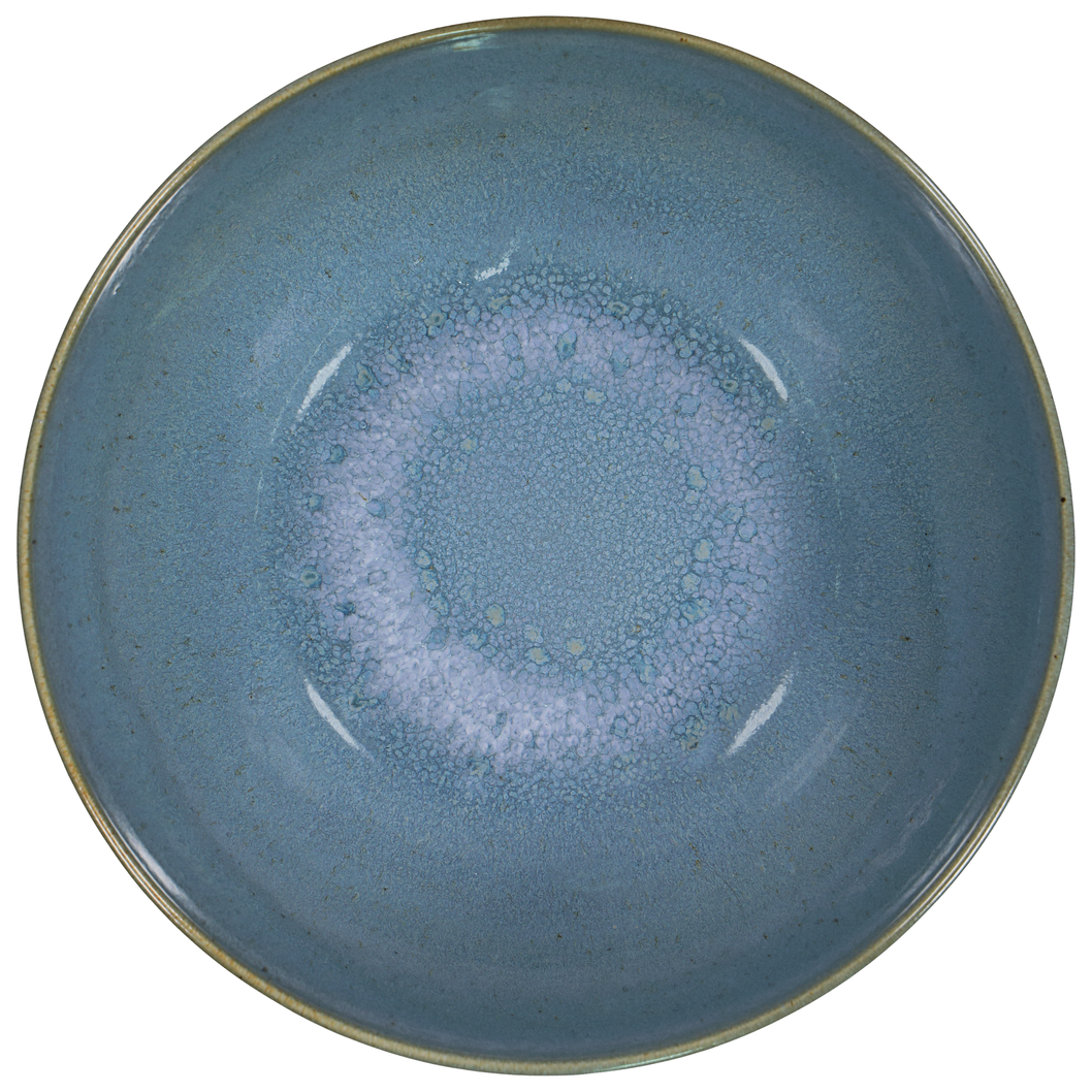 Schale Porto, 26 cm, reaktive Glasur, blau - 9602028 - HEMA