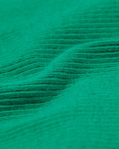t-shirt femme Clara côtelé vert vert - 36257450GREEN - HEMA