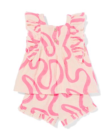 babykledingset mousseline swirl ecru ecru - 33089870ECRU - HEMA