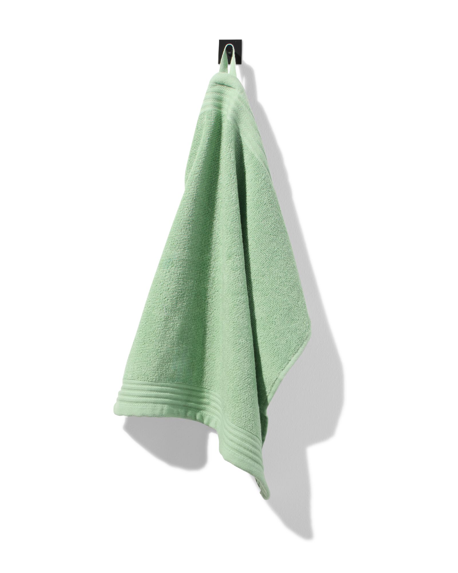 essuie-mains 50x50cm coton vert moyen - 5400097 - HEMA