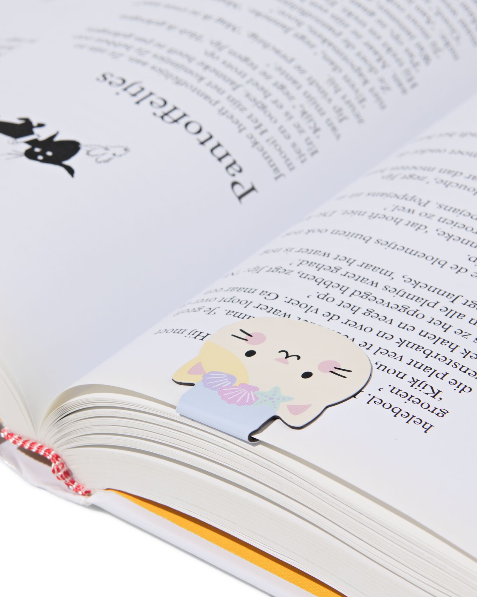 magnetische boekenleggers 21.5x6cm kat - 3 stuks - 14800552 - HEMA