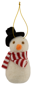 décoration de noël en laine 11cm bonhomme de neige - 25110018 - HEMA