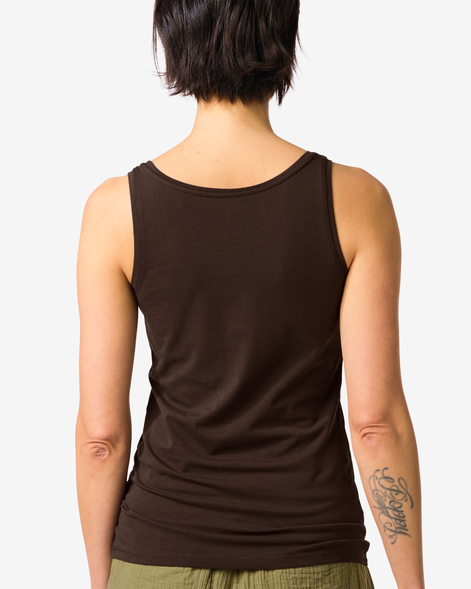 damessinglet Carry bruin bruin - 36310560BROWN - HEMA