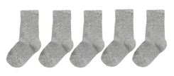 5er-Pack Kinder-Socken graumeliert graumeliert - 1000001850 - HEMA