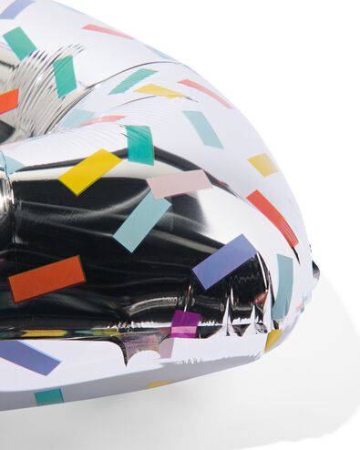 ballon alu chiffres 0-9 confettis XL argent&eacute; 4 - 14250031 - HEMA