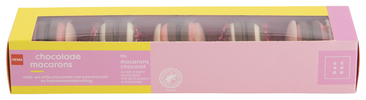 10 macarons au chocolat rose - 10309501 - HEMA
